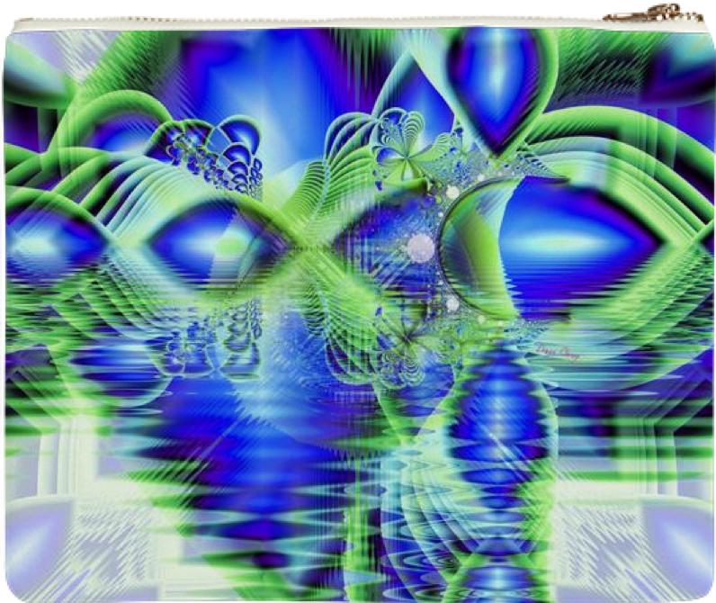 Irish Dream under Abstract Fractal Cobalt Blue Skies