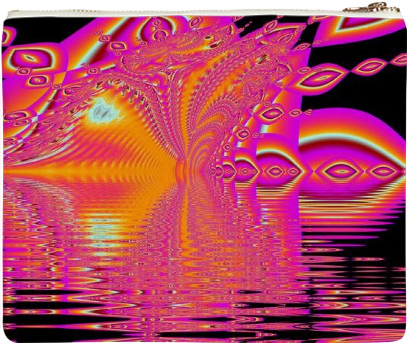 Magenta Boardwalk Carnival Abstract Ocean Shimmer