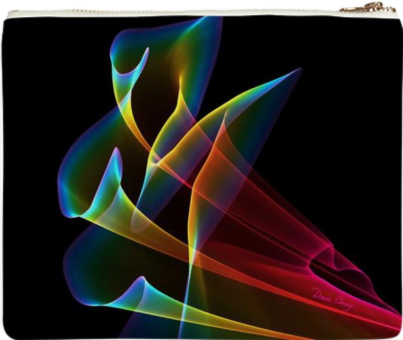 Peacock Symphony Abstract Fractal Rainbow Music