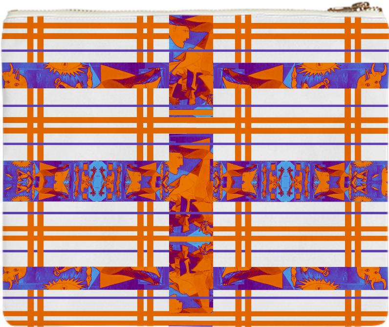 Picasso Plaid Clutch