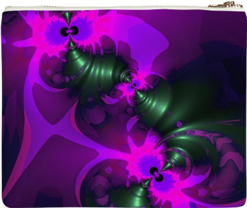 Purple Imp Abstract Fractal Violet and Magenta Ribbons