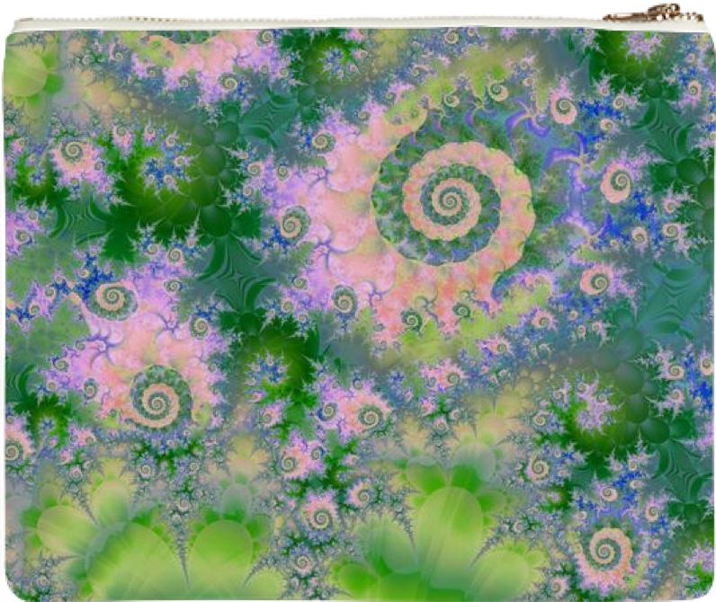 Rose Apple Green Dreams Abstract Fractal Water Garden