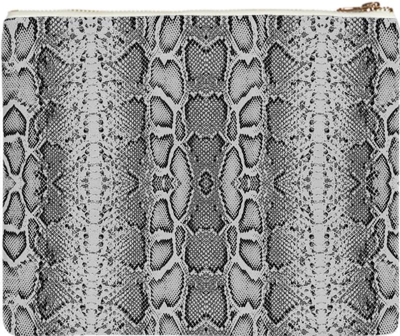 Snake Printed Clutch