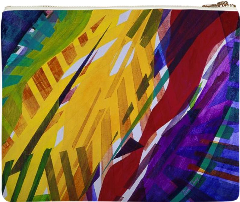 The City II Abstract Cityscape Rainbow Streams