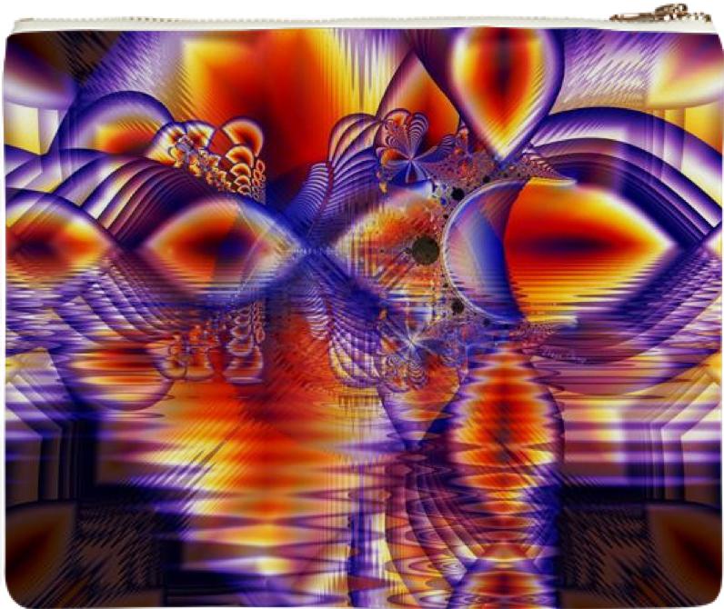 Winter Crystal Palace Abstract Fractal Cosmic Dream