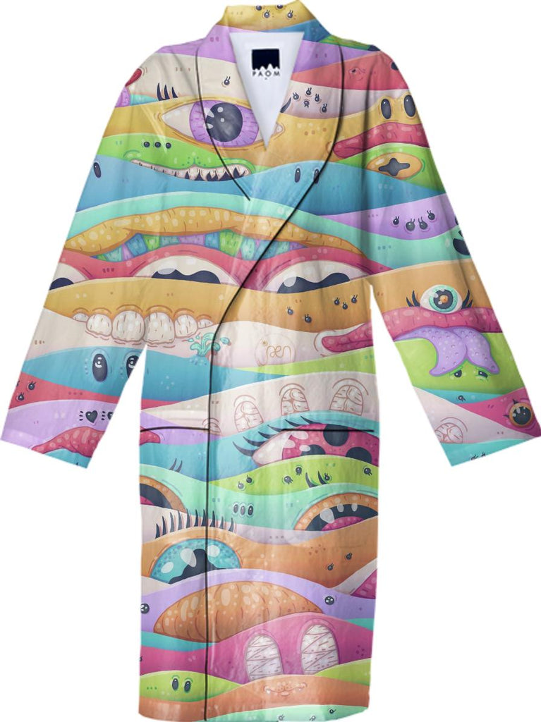 Psychedelic M Cotton Robe