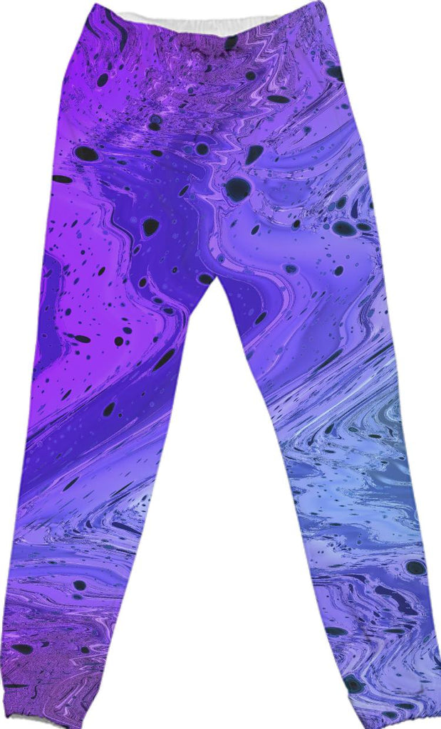 Amethyst Wrinkles Abstract Violet Ocean