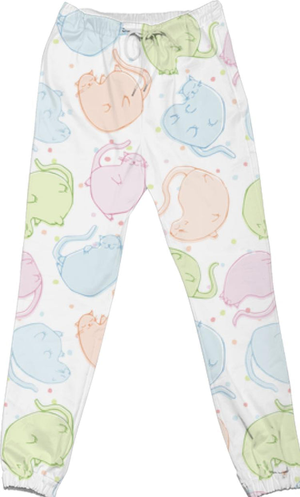 Cat Blobs Cats Cotton Pants