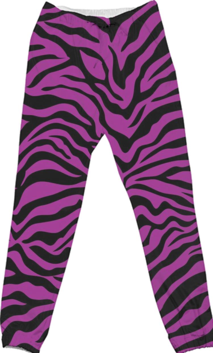 Purple Zebra Pants  Aesthetic Clothing