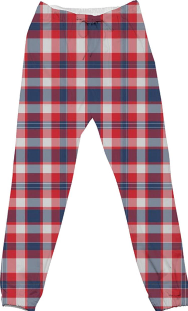 Vintage Patriotic Plaid Pants