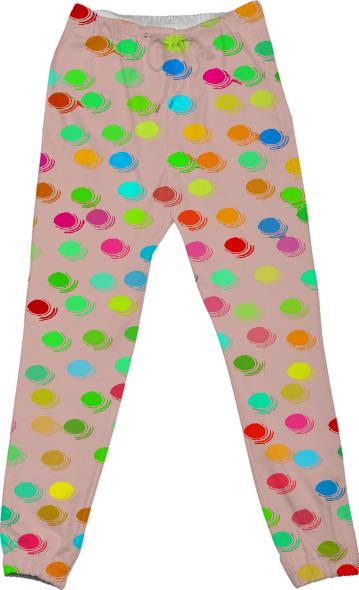 Colorful polka dots pattern