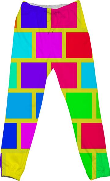 Colorful squares pattern