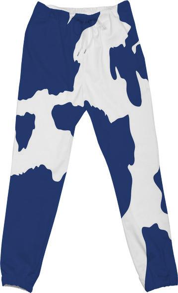 Blue cow sweatpants top