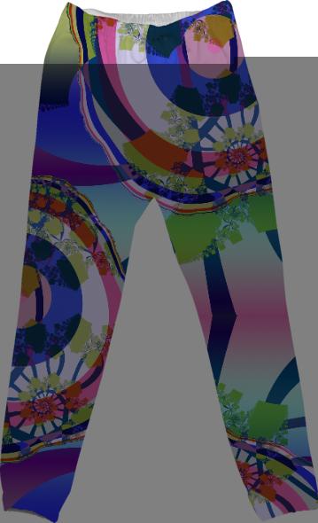 Modern Abstract and Spirals Cotton pants