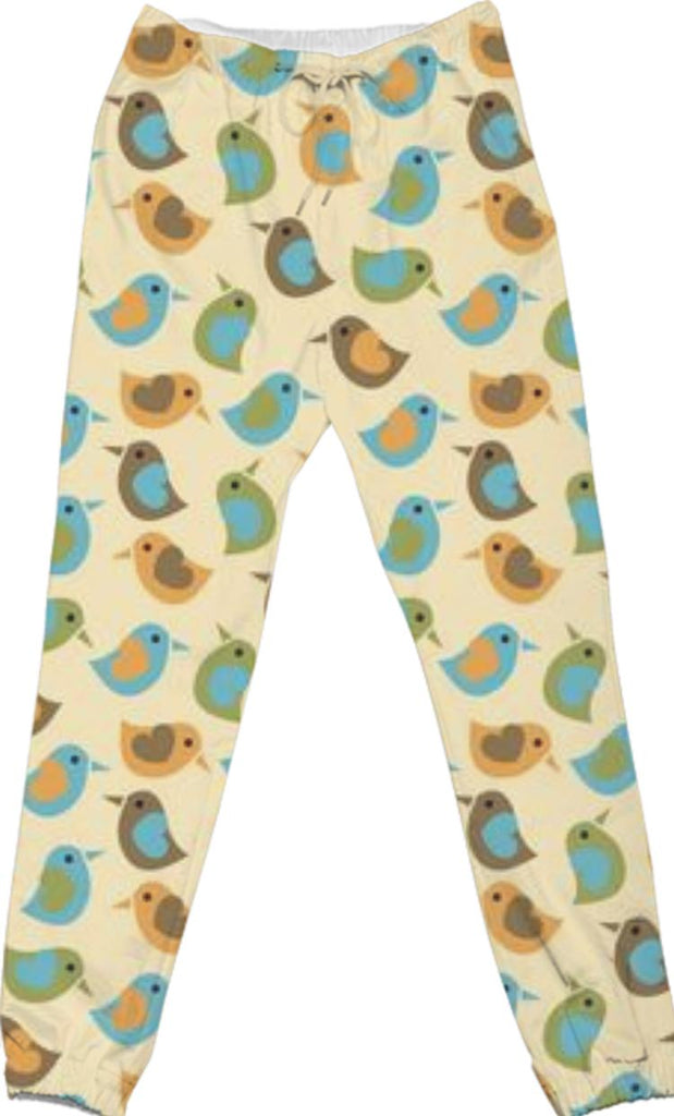 Sweet Little Birds Cotton Pants