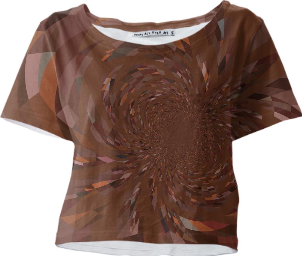 Abstract 364 in Browns Crop Tee