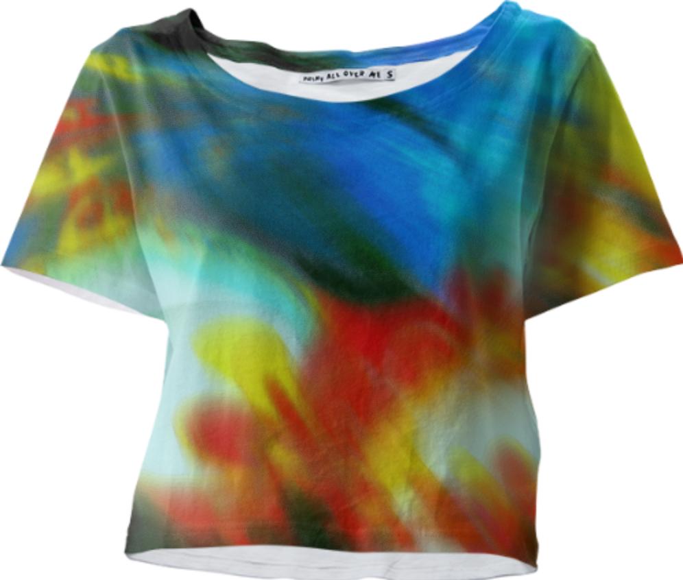 ABSTRACT 5 BY WBK CROP TEE