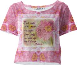 Flower Mandala crop shirt