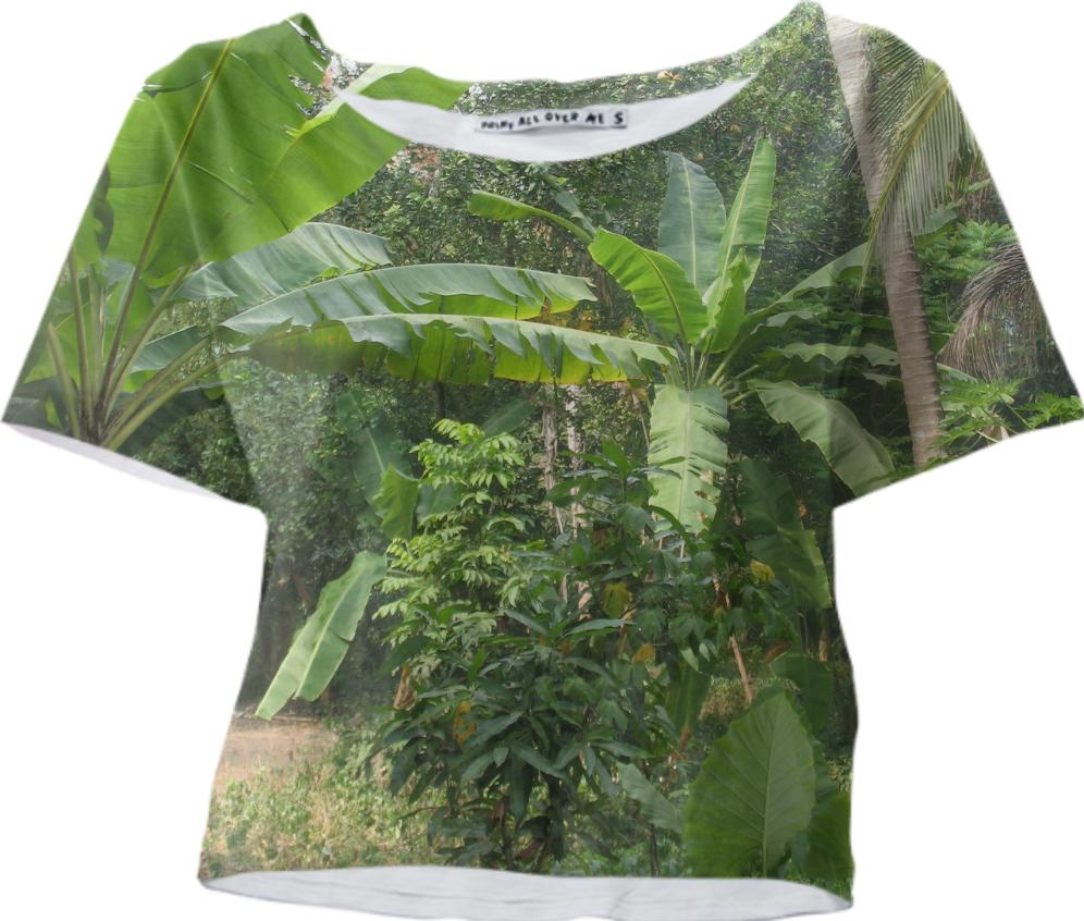 jungle babe cropped tee