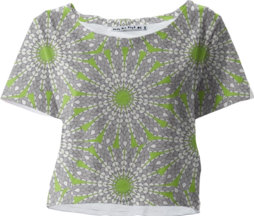Mosaic Scales Crop Tee by Dovetail Designs