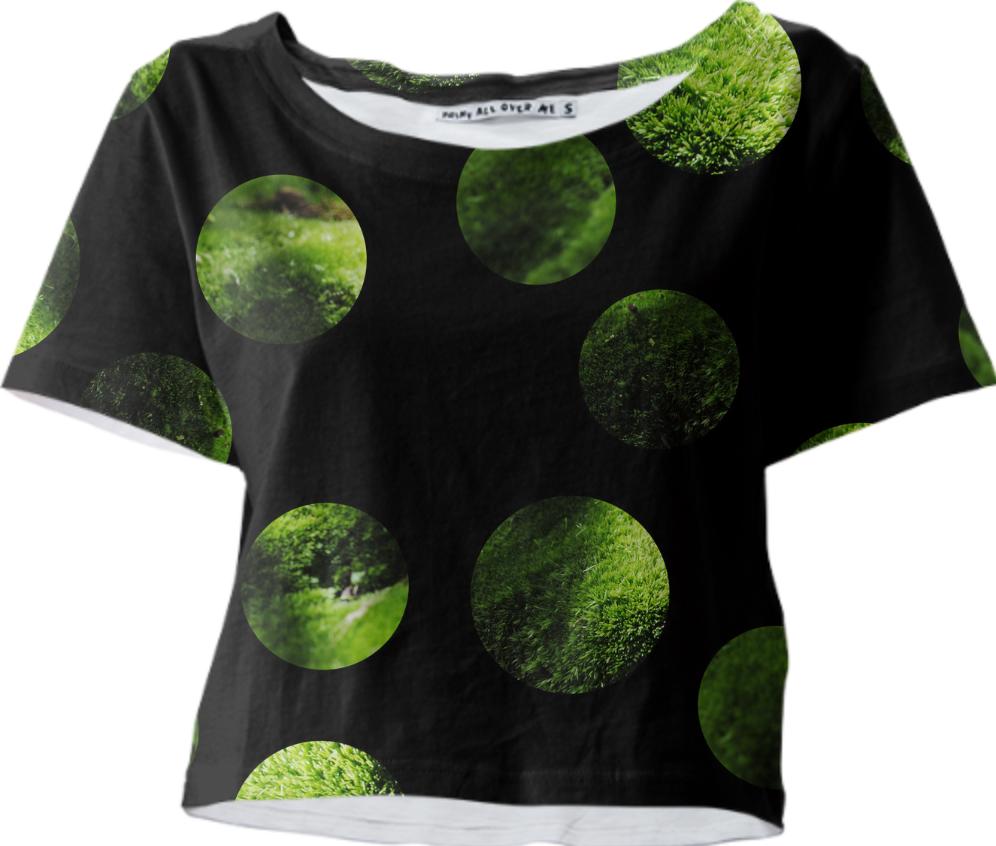 my favorite black and green together moss polka dots