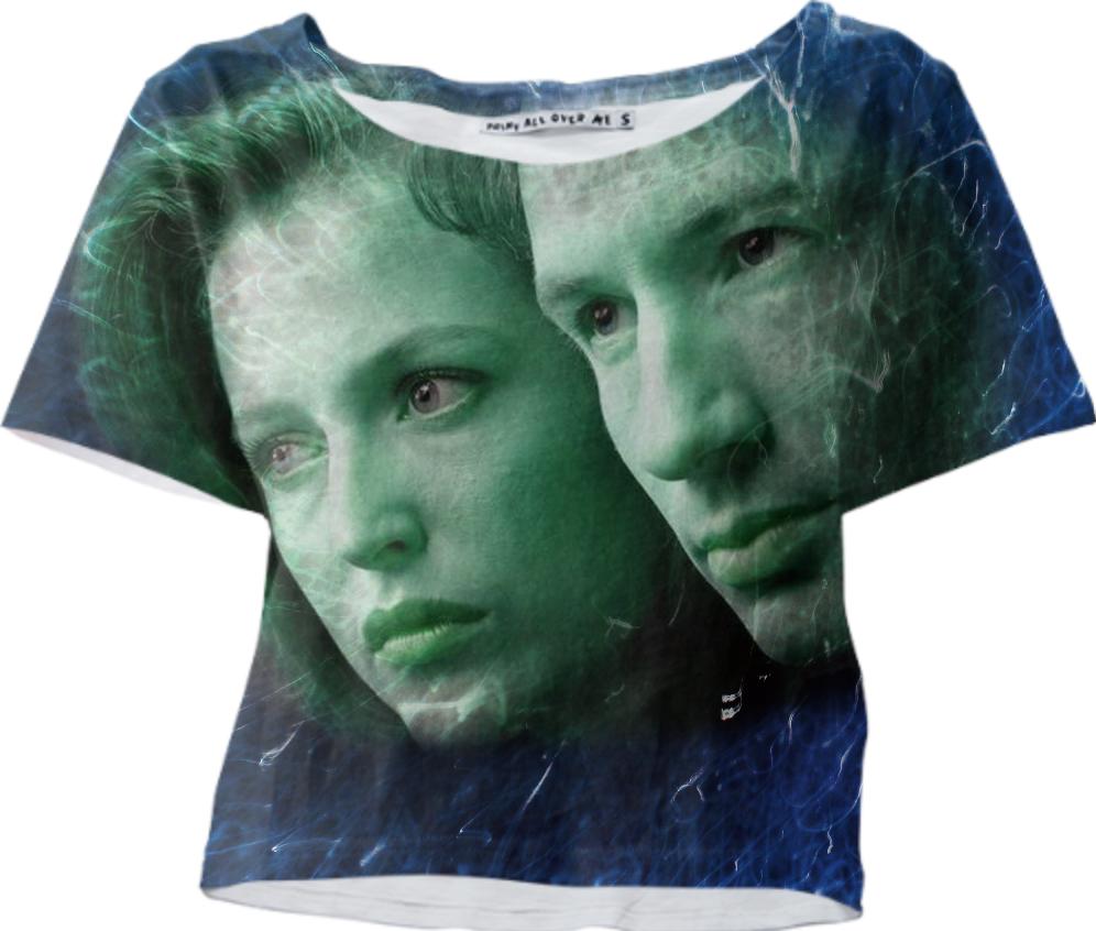 X Files cropped tee