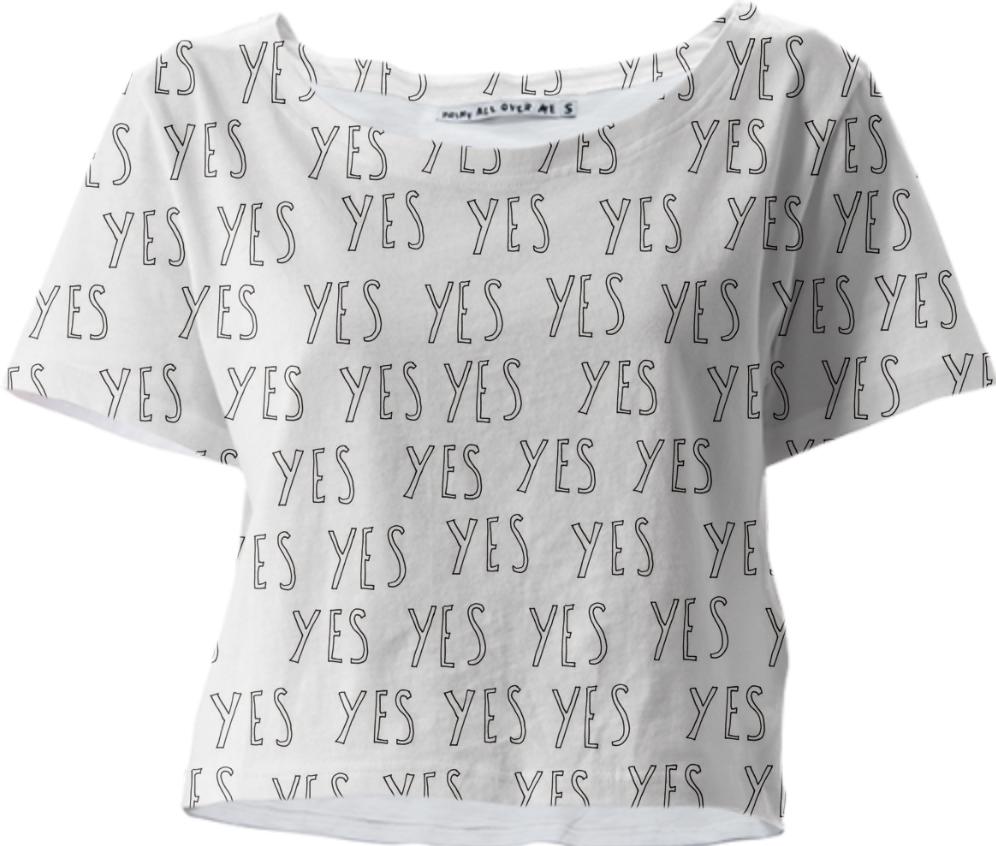 YESDRESS CROPPED TEE outline
