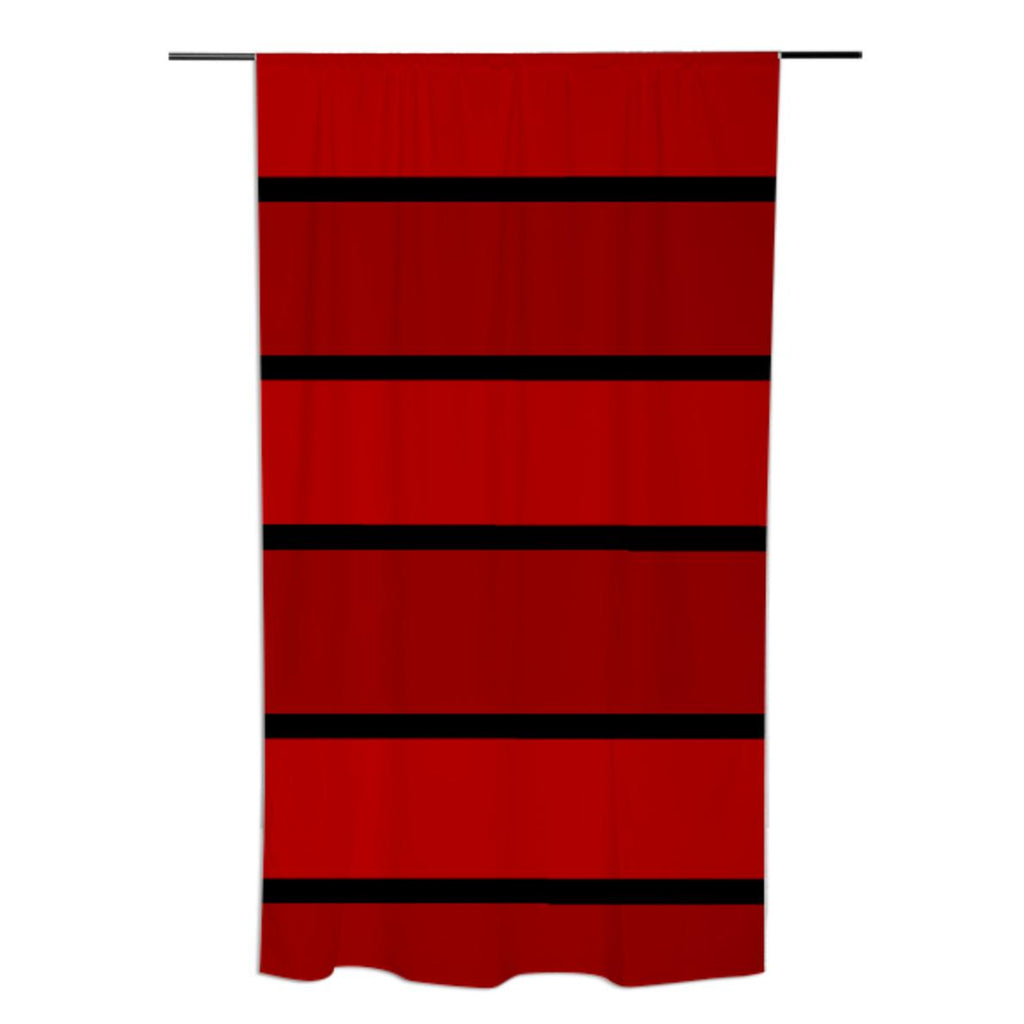 Red Stripe Curtain