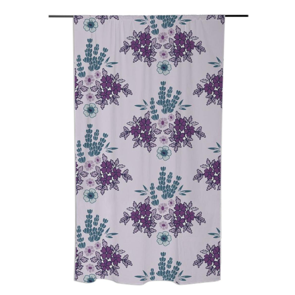 Vintage Lavender Floral Curtains