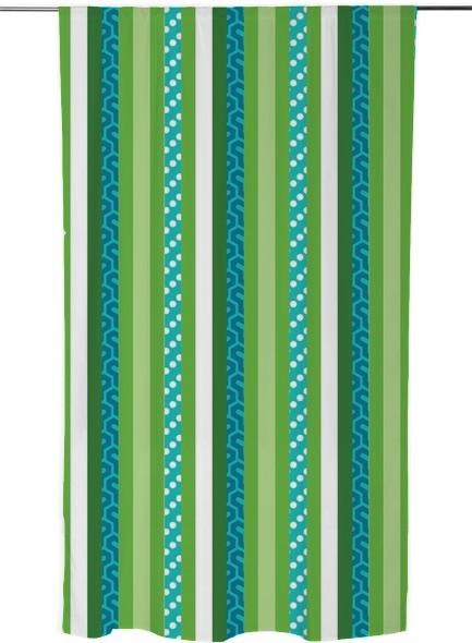 Blue and Green Abstract Stripes Vertical