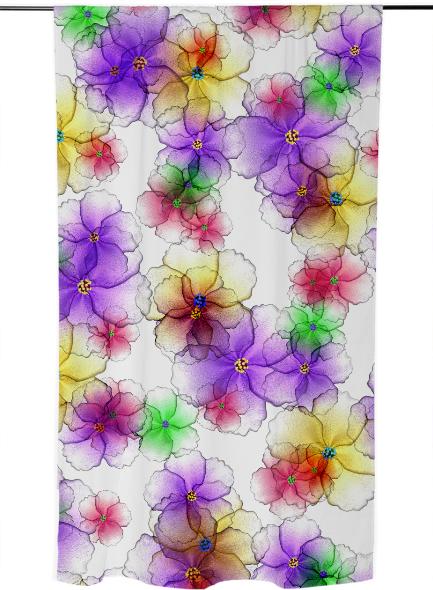 CANDY FLOWERS CURTAIN