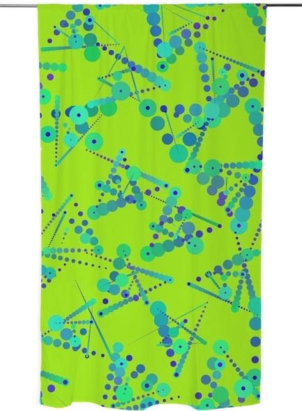 Neon Dotty Abstract Triangles