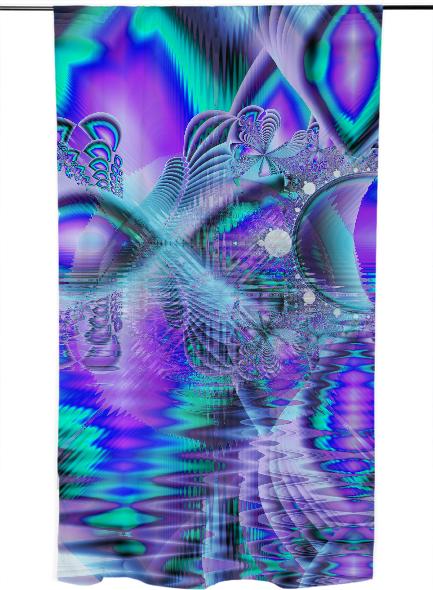 Peacock Crystal Palace of Dreams Abstract Fractal