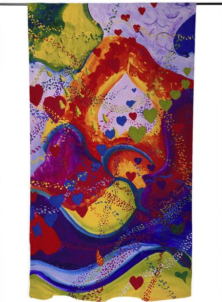 Underground The Power of Love Abstract Crimson Iris Hearts