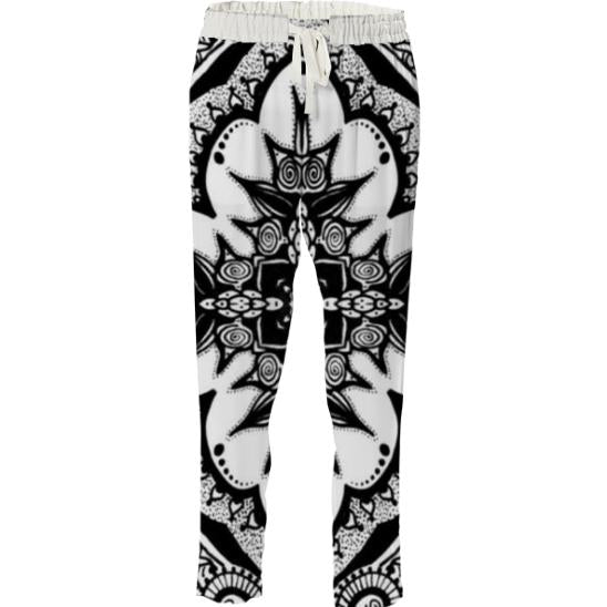 Black and white hippy pants