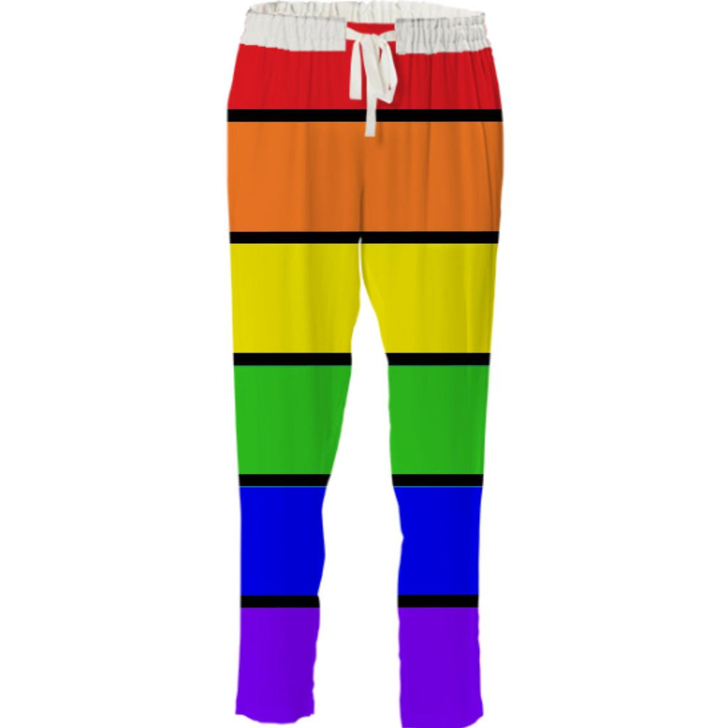 OR COLORFUL RAINBOW STRIPED PANTS