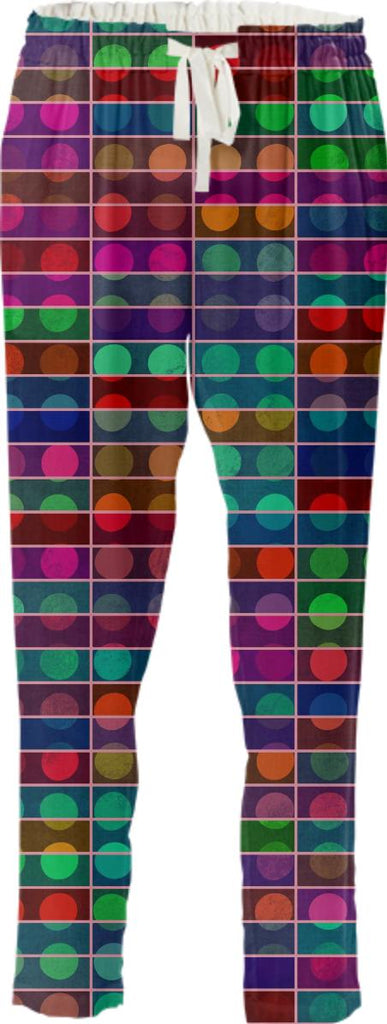 Polka dots rectangles abstract design