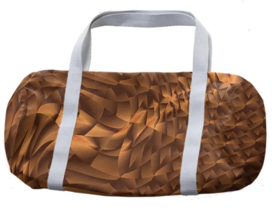 Abstract 365 Bronze Tones Duffle Bag