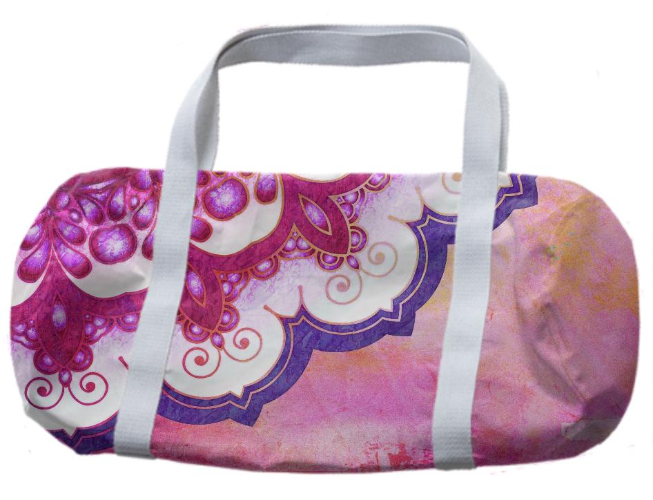 Colorful Watercolor Mandala Duffle Bag
