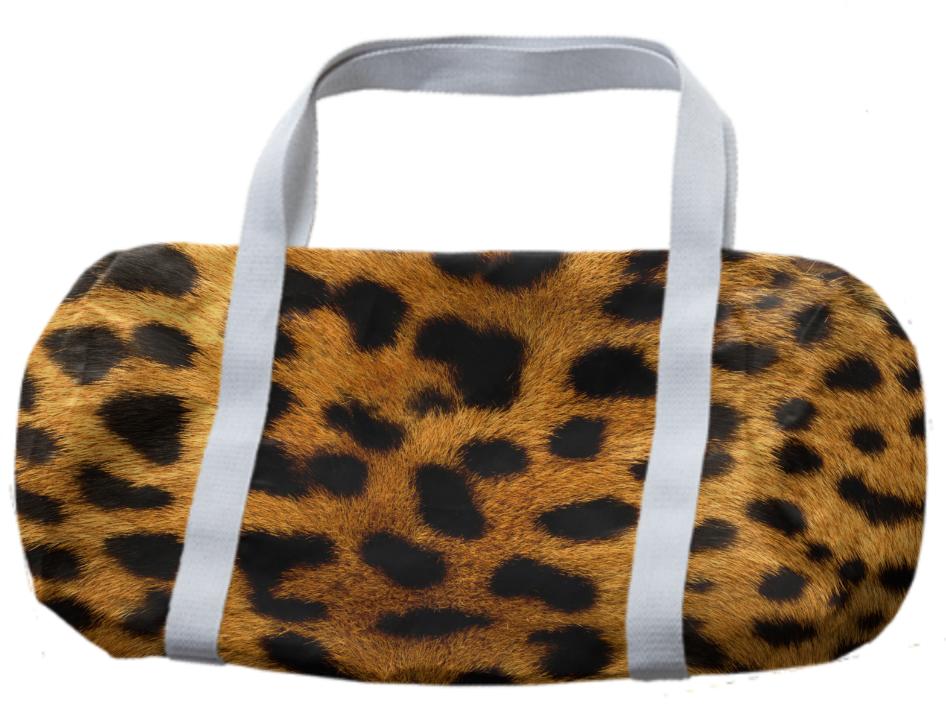 Leopard Print Duffle Bag