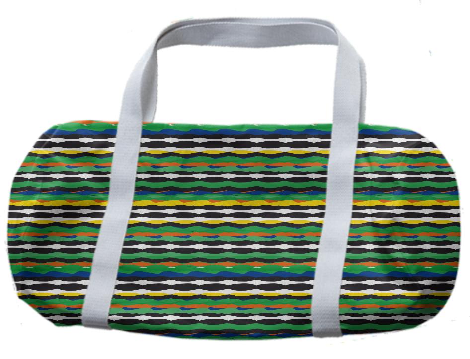 Tropical Stripes Duffle Bag
