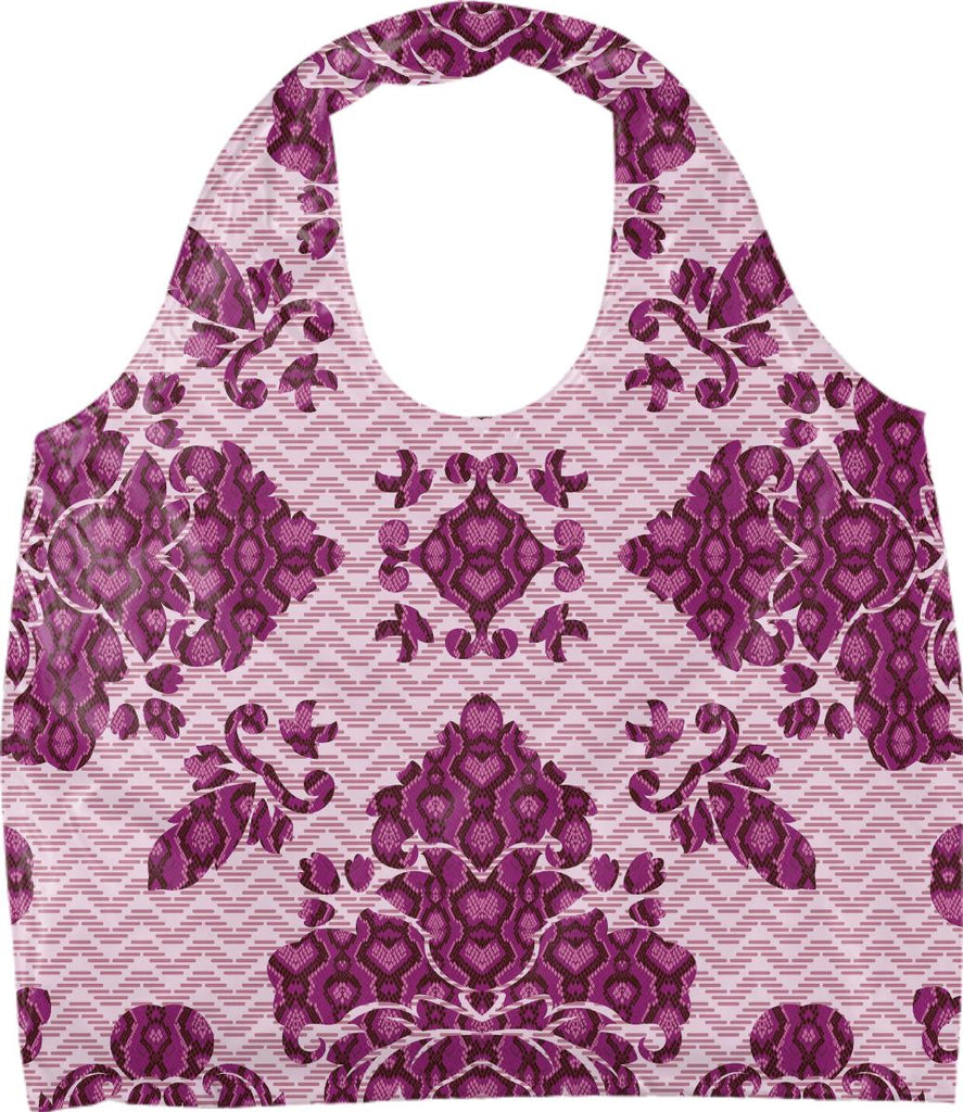 Python Lace Fantasy in Pink Eco Tote