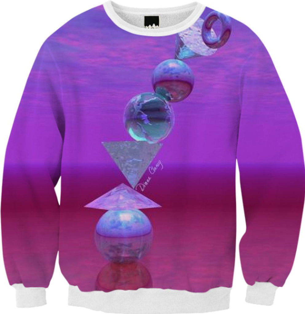 Balancing Abstract Fuchsia and Violet Equilibrium