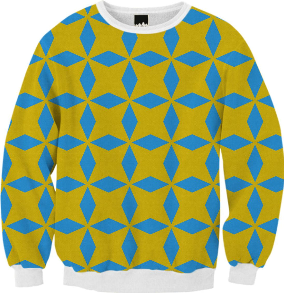 Blue diamonds pattern