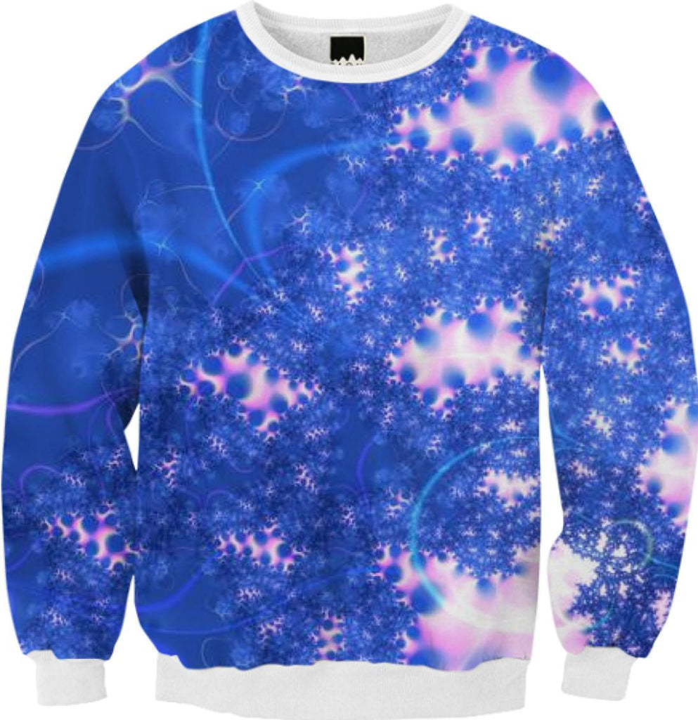 Blue Pink Delicate Abstract Cosmic Growth Osmosis