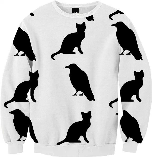 Cats Crows crew neck