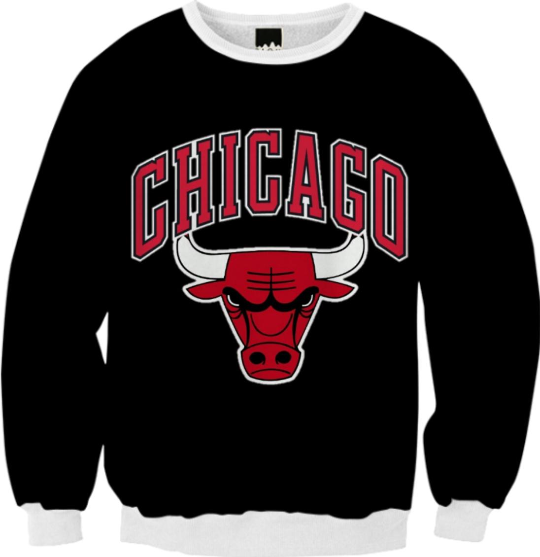Bulls Apparel Sweater Chicago Bulls Vintage Chicago Bulls Printed