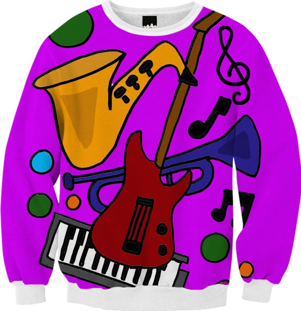 Colorful Music Abstract Sweatshirt