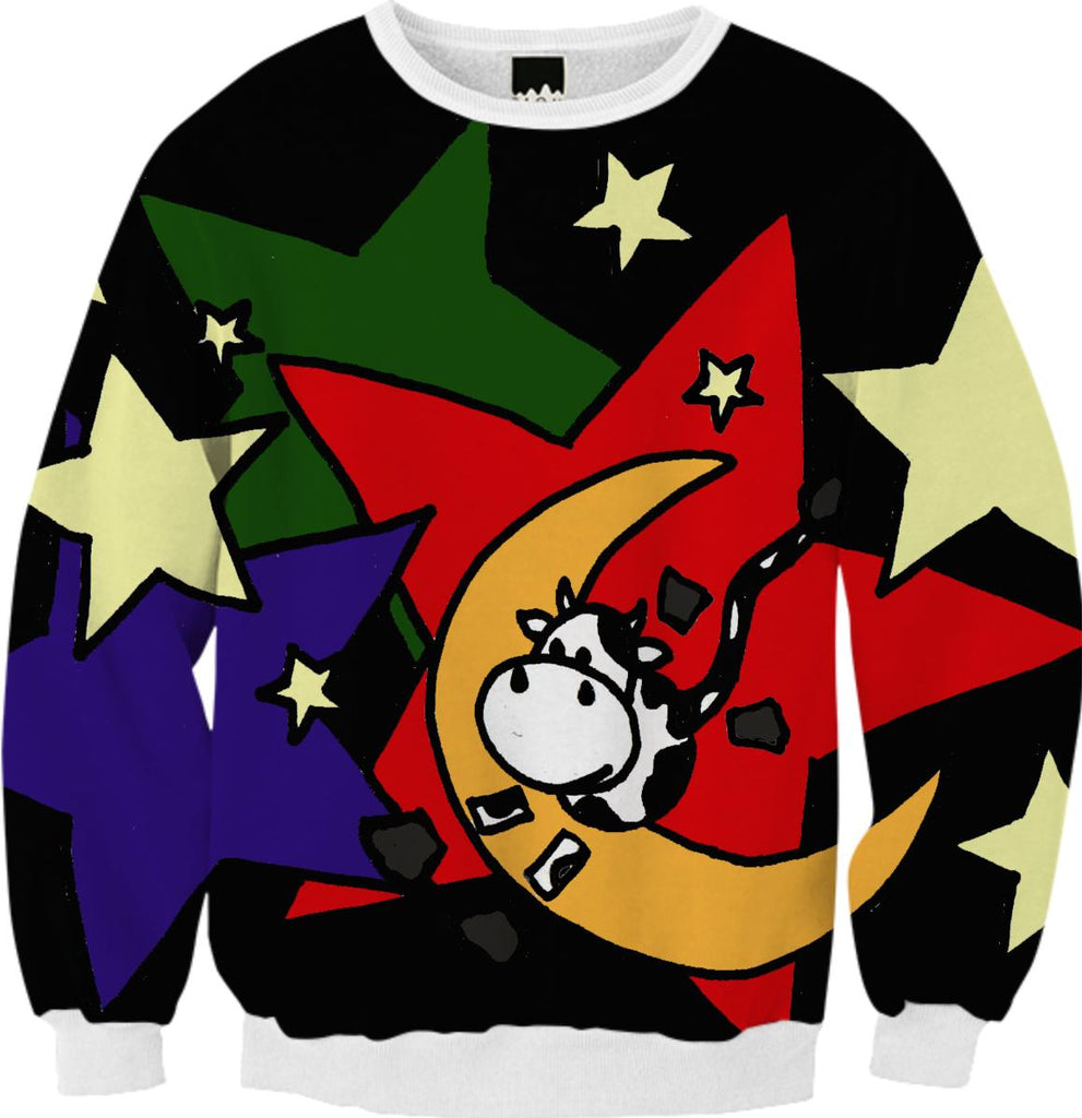 Cow Jumping Over Moon Abstract Shirt