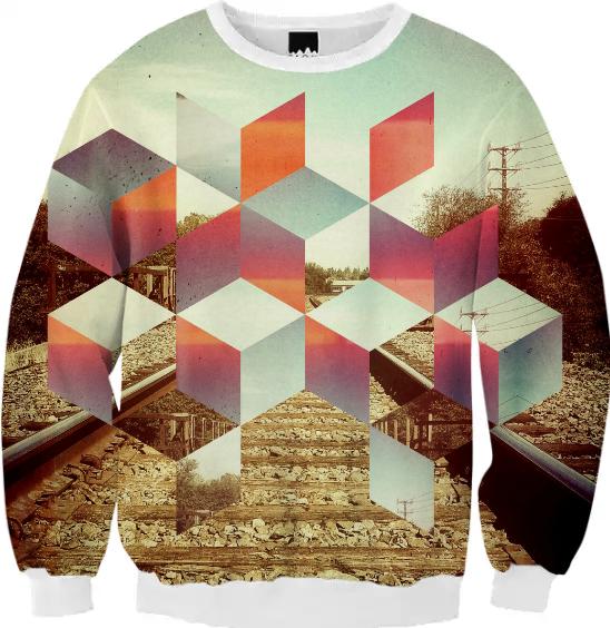 Cubic Tracks crew neck